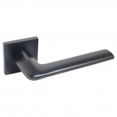 АЛЛЮР АРТ  &quot;ТИНА&quot; BL+L45-8 BL (88150/S45) матовый черный Комплект ручка и защелка