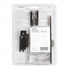 АЛЛЮР АРТ &quot;ТИНА&quot; BL+L7050S BL+BK-S2 BL (88150/S7050) матовый черный Комплект ручка и защ с фикс