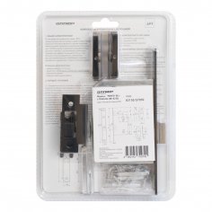 АЛЛЮР АРТ &quot;РИНГО&quot; BL+L7050S BL+BK-S2 BL (83150/S7050) матовый черный Комплект ручка и защ с фикс (20