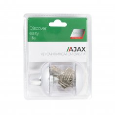 Ручка поворотная с фиксацией ключом BK6.FIX.JR CP-8 хром
