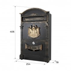 Ящик почтовый АЛЛЮР №4010В старая бронза