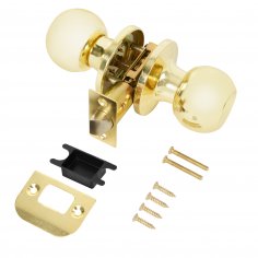 Ручка защелка DK672/BL PB-PS (без фик.) золото