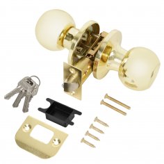 Ручка защелка DK672/BL PB-ET (кл./фик.) золото