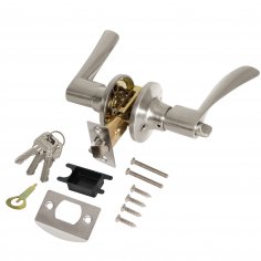 Ручка защелка DK610/BL SN-ET (кл./фик.) мат.никель