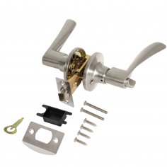 Ручка защелка DK610/BL SN-BK (фик.) мат.никель