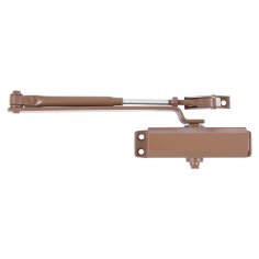 АЛЛЮР Доводчик дверной COMFORT ДД 132/2-3 A-С (до 80 кг) коричневый RAL8024, морозостойкий
