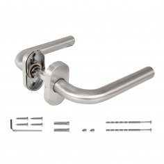 Ручка раздельная R.DSS201-0201P/19 INOX 201 (овальное основание)