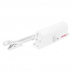 АЛЛЮР Доводчик дверной COMFORT ДД 188/3-5 A-W (до 130 кг) белый RAL9016 , морозостойкий