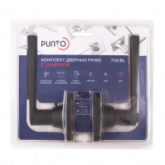 Ручка защелка DK710/BL BL-BK (фик.) черный