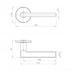Ручка раздельная R.JSR51.APOLO BL-24 черный