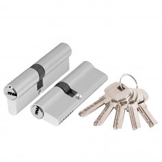 Цилиндровый механизм (AX 200/100) AX2000Key100 mm (45+10+45) CP хром 5 кл.