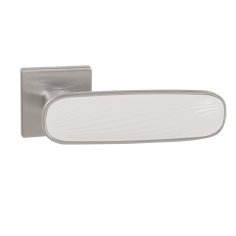 Ручка раздельная K.EST.Q52.SHADE SSC/WH-16 сатинированный хром/белый