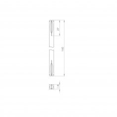 Квадрат для ручек Spindle 8х140 мм