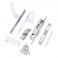 СТАНДАРТ 8520.02.9016 белый, ключ-вертушка  Замок врезной с/руч