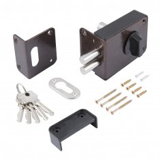 Замок накладной цилиндровый ЗН1-1 ПНЗ медь, 5 кл.