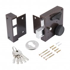 Замок накладной цилиндровый ЗН3А ПНЗ медь, 5 кл.