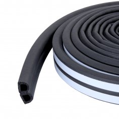 Уплотнитель СТАНДАРТ D 9*8 ПАКЕТ 6 м. (3+3) черный