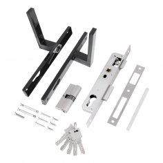 СТАНДАРТ 8520.01.9005 черный, ключ-ключ  Замок врезной с/руч