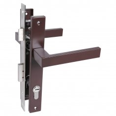 СТАНДАРТ 8520.01.8017 коричневый, ключ-ключ  Замок врезной с/руч