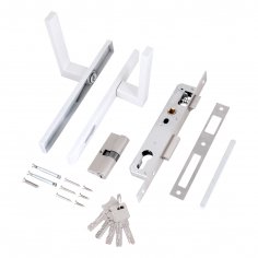 СТАНДАРТ 8520.01.9016 белый, ключ-ключ  Замок врезной с/руч