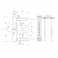 E01150.14.15 Петля ввертная 3-D серия  (бихром)  (заменяет E01150.14.04)