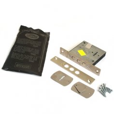 Замок врез. Кремень 1.04.06 никель, сувальдный стержни 3 шт. диаметр 12мм