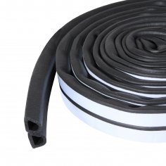 Уплотнитель СТАНДАРТ D 12*10 ПАКЕТ 6 м. (3+3) черный