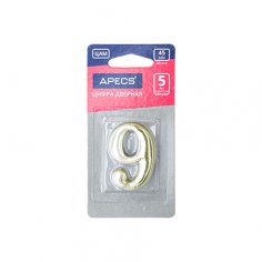 Цифра дверная Apecs DN-01-9-Z-G