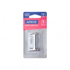 Цифра дверная Apecs DN-01-1-Z-CR