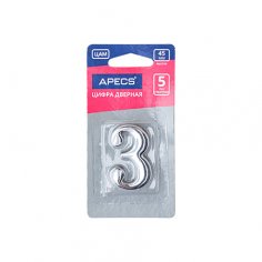 Цифра дверная Apecs DN-01-3-Z-CR