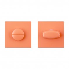 Сантехническая завертка к ручкам АЛЛЮР АРТ КОЛОР BK-S2 LC(C6230) светло-коралловый