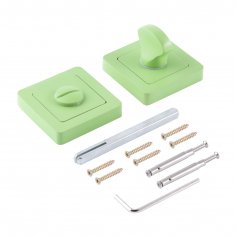 Сантехническая завертка к ручкам АЛЛЮР АРТ КОЛОР BK-S1 LG(C4210) салатовый