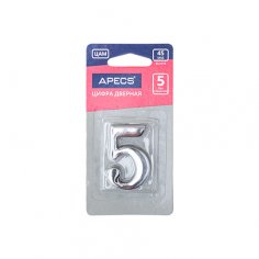 Цифра дверная Apecs DN-01-5-Z-CR