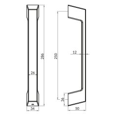 Ручка-скоба PULL.ARC.TITAN CP-8 хром