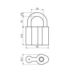 АЛЛЮР  ВС2-27С d10мм Замок навесной