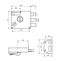 АЛЛЮР 556 GS-R Замок накладной