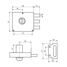 АЛЛЮР ЗН 1-3-1 Замок накладной