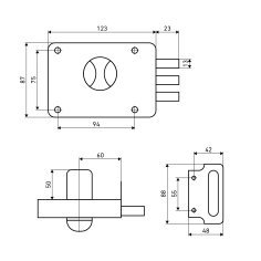 АЛЛЮР ЗН 1-3-2 Замок накладной