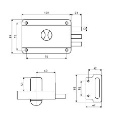 АЛЛЮР ЗН 1-3-3 Замок накладной