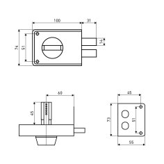 АЛЛЮР ЗН 1-3А-1 Замок накладной