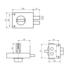 АЛЛЮР ЗН 1-3А Замок накладной