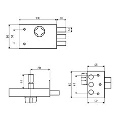 АЛЛЮР ЗН 1-5 А Замок накладной