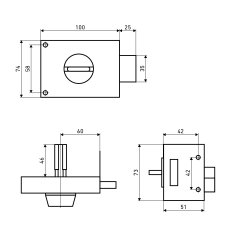 АЛЛЮР ЗН1-1 А Замок накладной