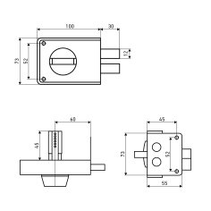АЛЛЮР ЗН1-2 А Замок накладной