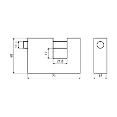 АЛЛЮР  ВС1Ч-770 d12мм Замок навесной