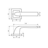 АЛЛЮР АРТ "ОДРИ" SB (2470) мат.золото Комплект ручек