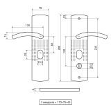 АЛЛЮР РН-А132-L универс. для кит. металл. дверей левая Комплект ручек
