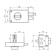 АЛЛЮР ЗН1А-1М Замок накладной