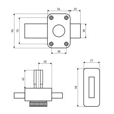 АЛЛЮР ЗН6А Замок накладной