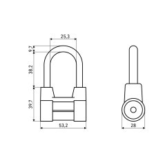 АЛЛЮР  ВС2-4С d10мм Замок навесной